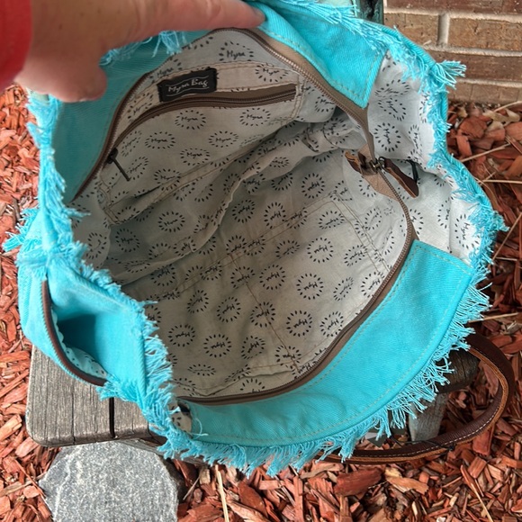 MyRA BAG Aqua Imagica Small Tote Bag NWT - Picture 8 of 10